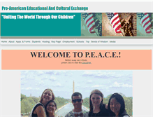 Tablet Screenshot of peace-inc.org